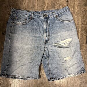 Vintage Levi's Light Blue 550’s grunge Shorts baggy